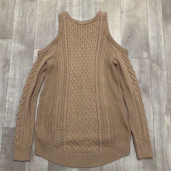 Womens Micheal Michael Kors Cable Knit Drop‎ Shoulder Sweater - Picture 2 of 5